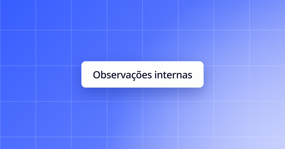 Observações internas