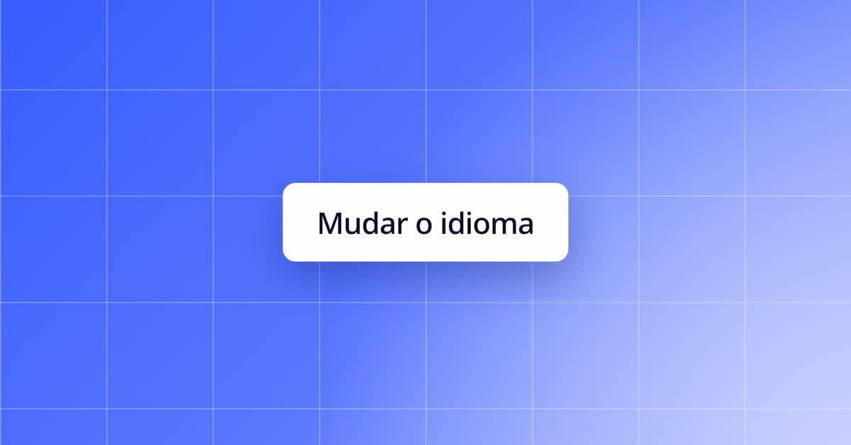 Mudar o idioma da Gaio