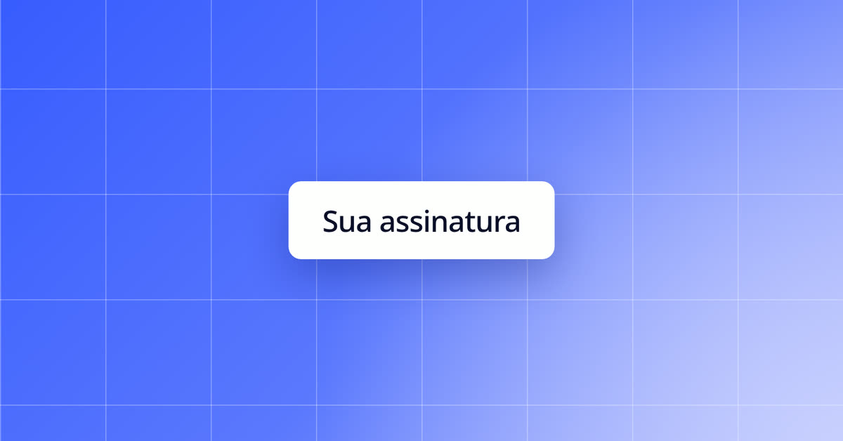 Acompanhar sua assinatura