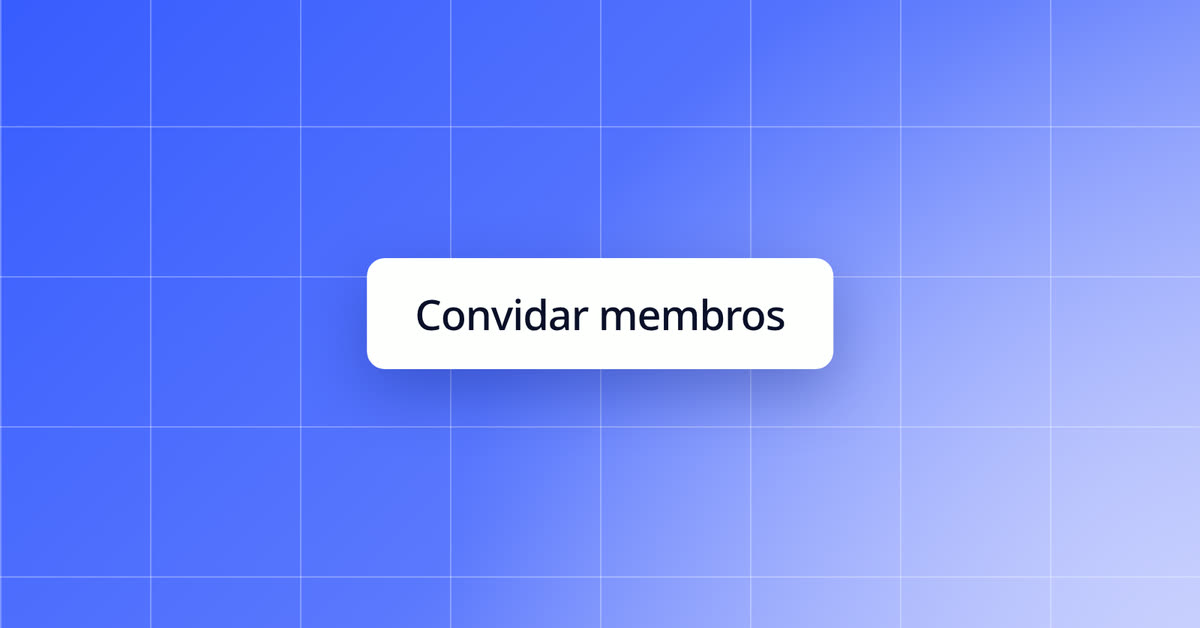 Convidar membros para a sua equipe