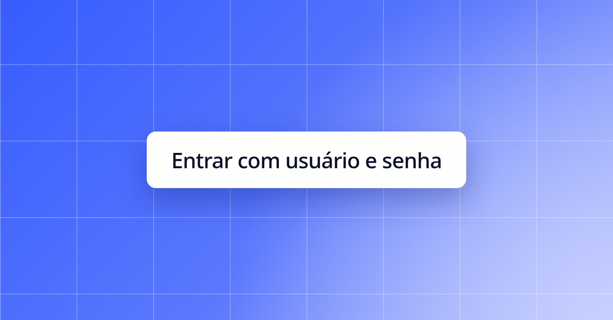 Entrar com usuário e senha