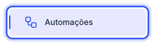 Item Automações no menu lateral