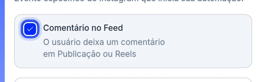 Lista de gatilhos do Instagram