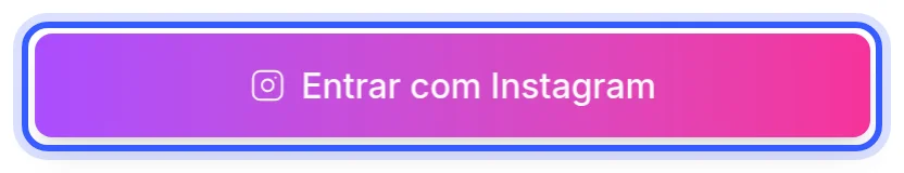 Botão Entrar com Instagram na tela de login